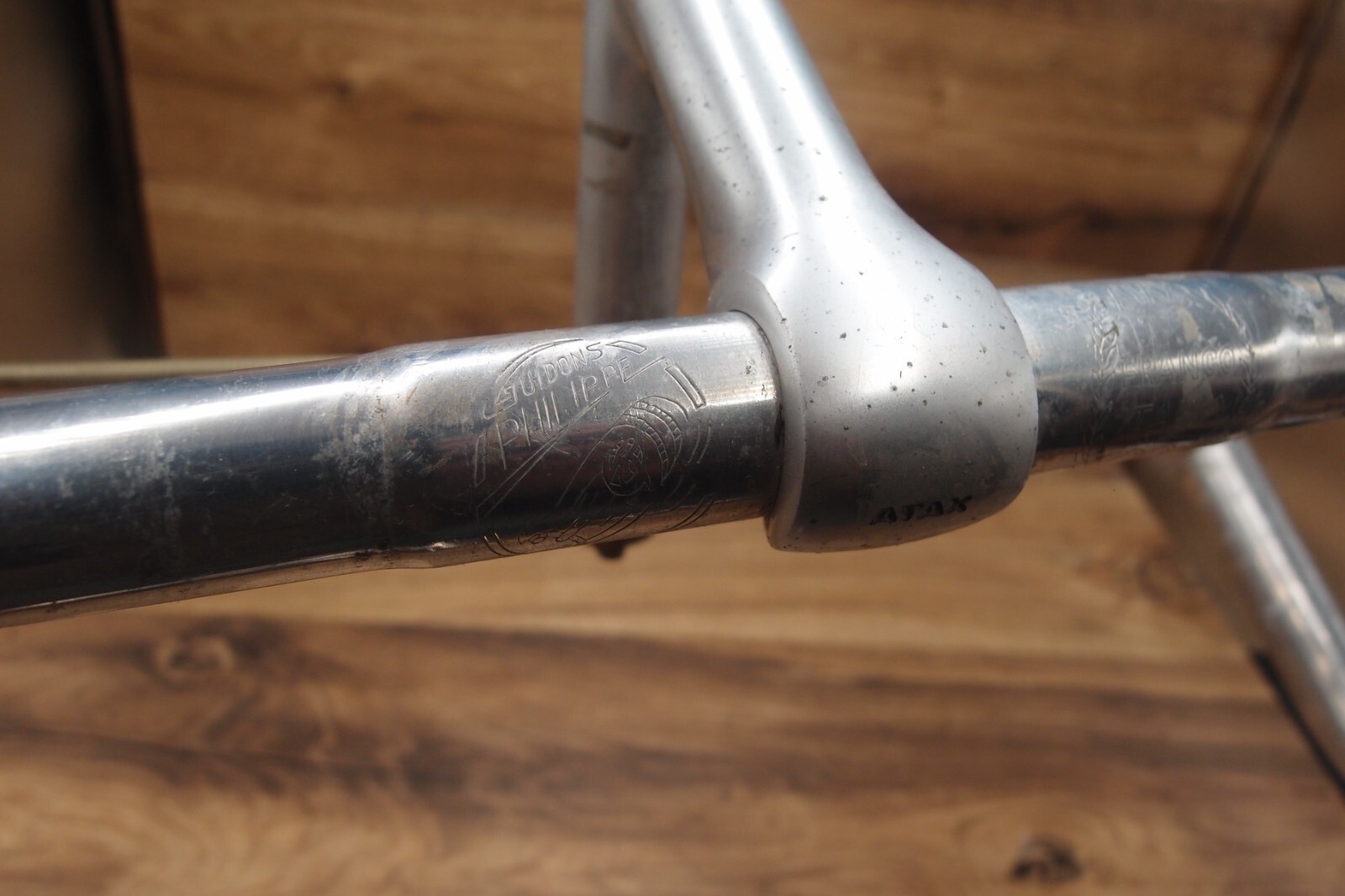drop bar Guidone Philippe ATAX + quill stem ATAX made in France 22 mm for road
