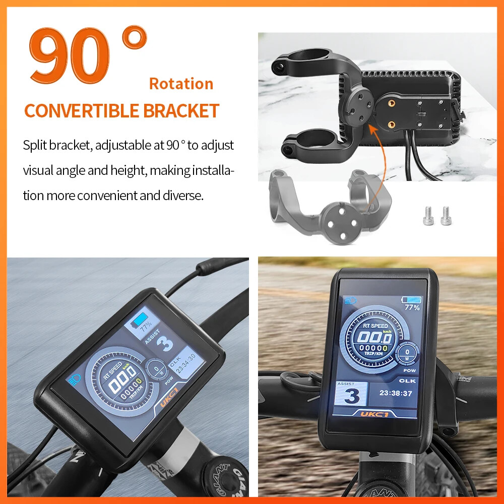 MTB Ebike Controller 48V 52V 60V 72V 60A Sine Wave Controller with LCD Display