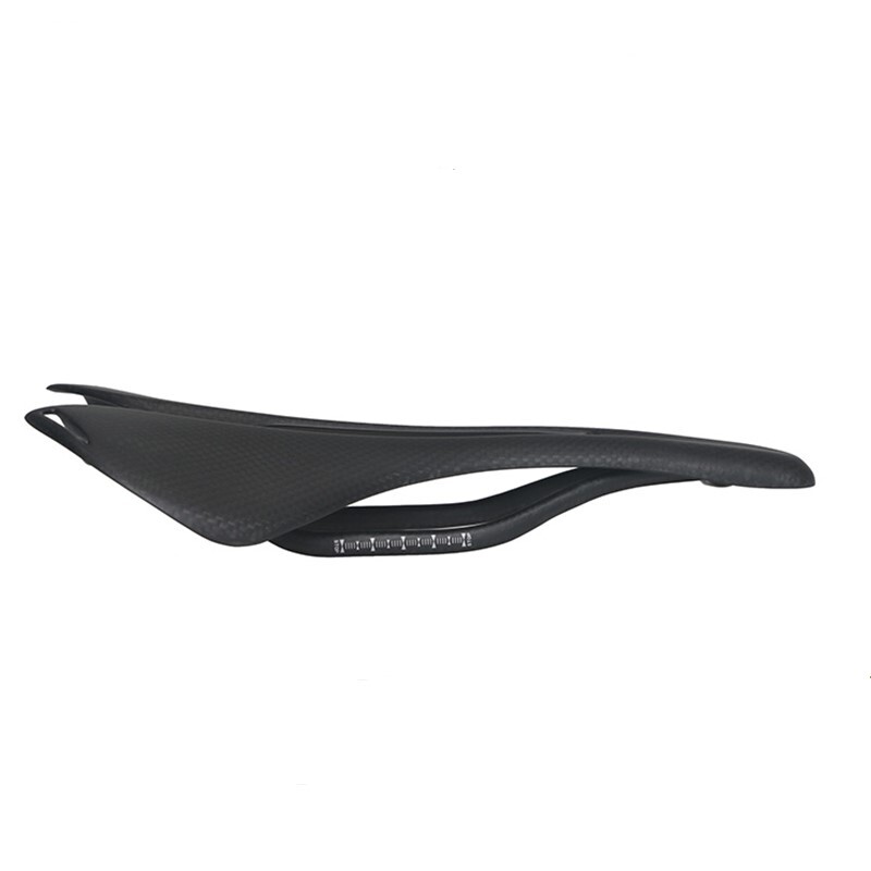 Full Carbon Saddle Oval Rail 7×9 Hollow Mountian Road Bike Seat 270*143mm Black