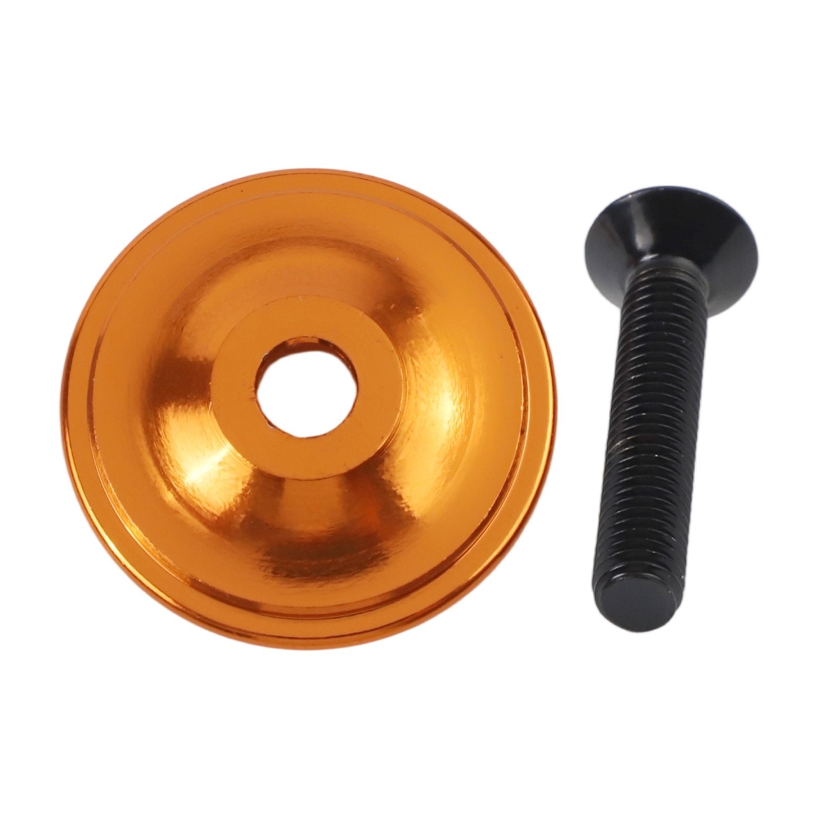 Aluminum Alloy Headset Cap with Stainless Steel Bolt for Modern Bicycle Designs
