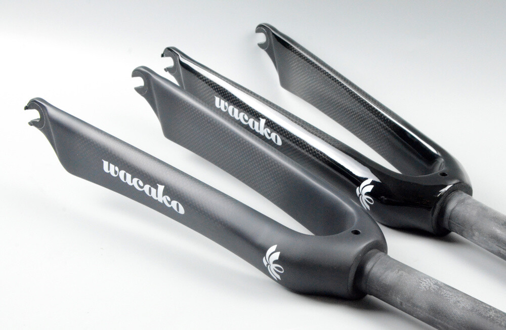 18/20/22 in Full Carbon Fiber Fork BMX Folding Bike Rigid Fork Rim Brake 28.6mm