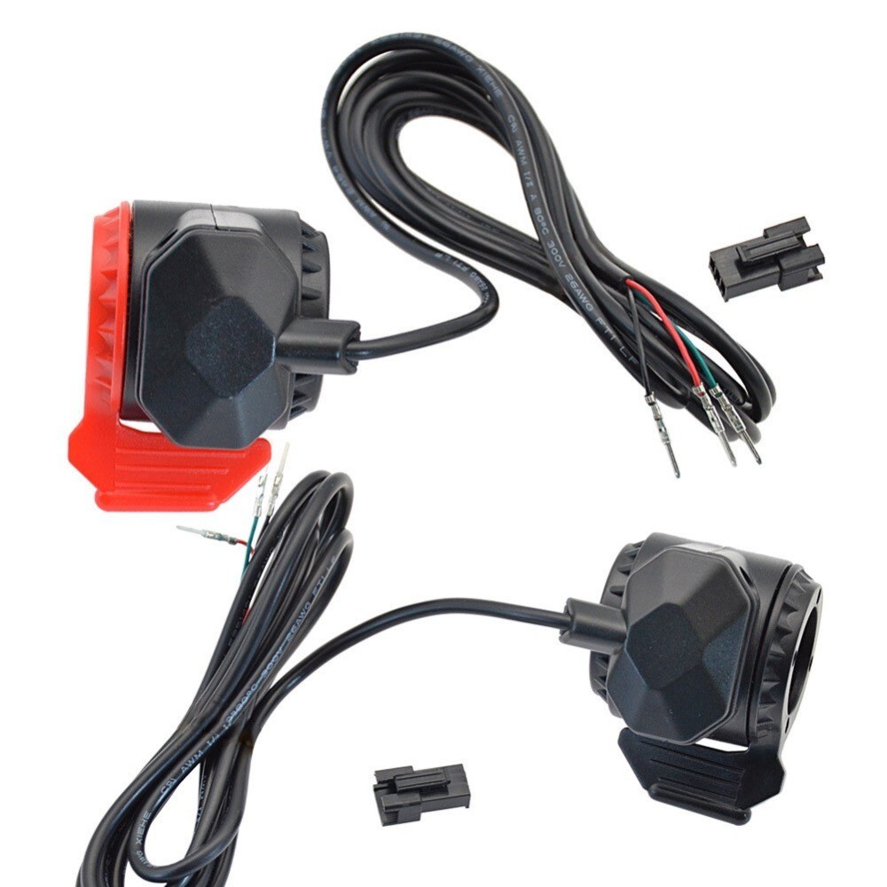 Left&Right Scooter Accessory Black Thumb Throttle Part Flame Retardant