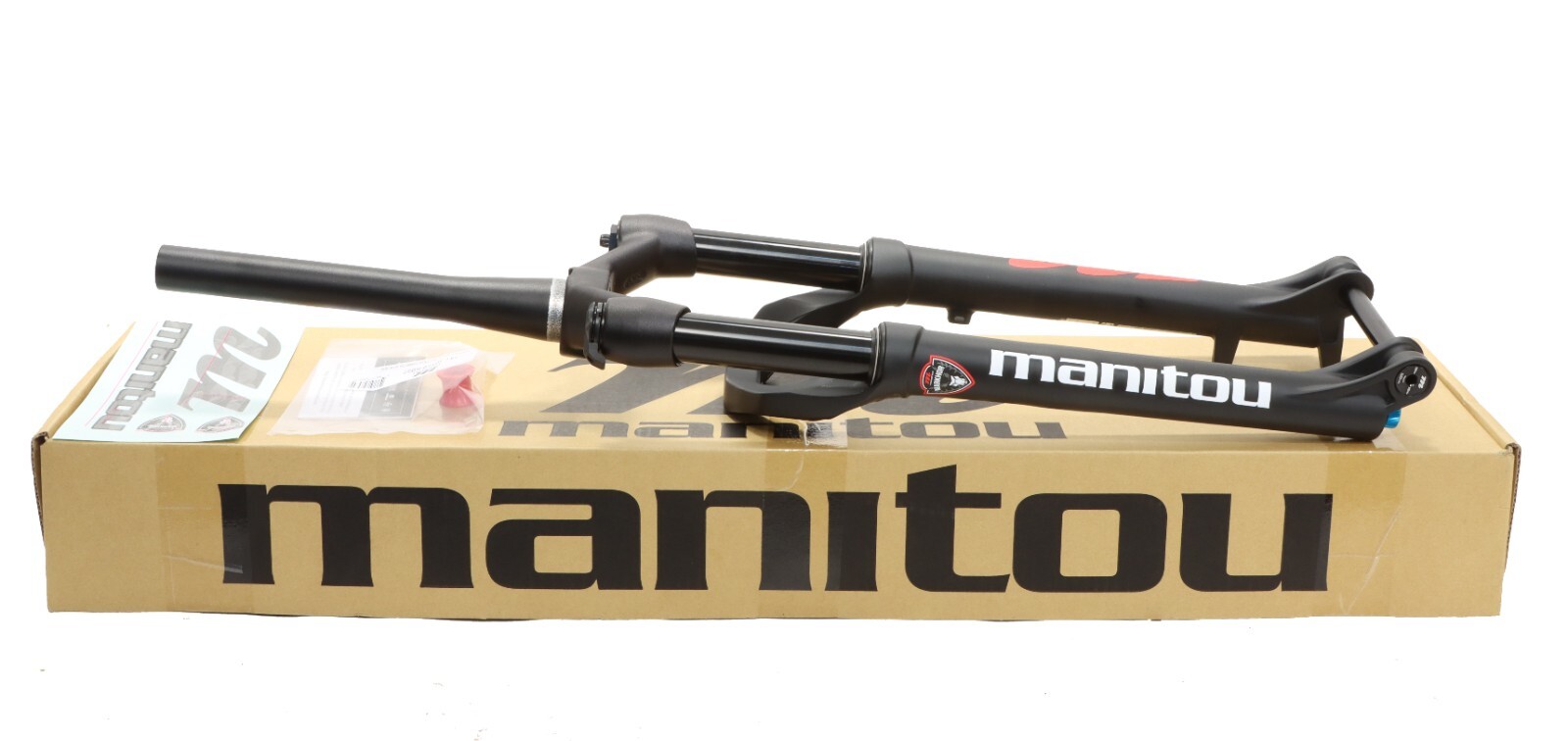 Manitou Markhor Air Fork 29″ 100mm Black 48mm Offset Tapered 15x110mm NEW