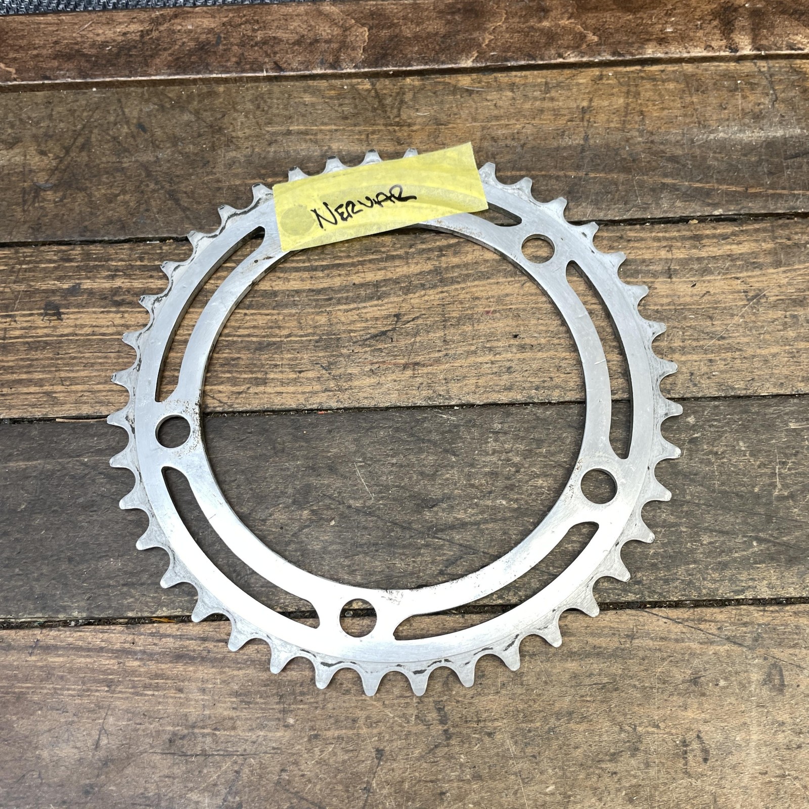 Vintage Nervar 40T Chainring 128 BCD 5-Bolt Alloy Road Bike Chainwheel