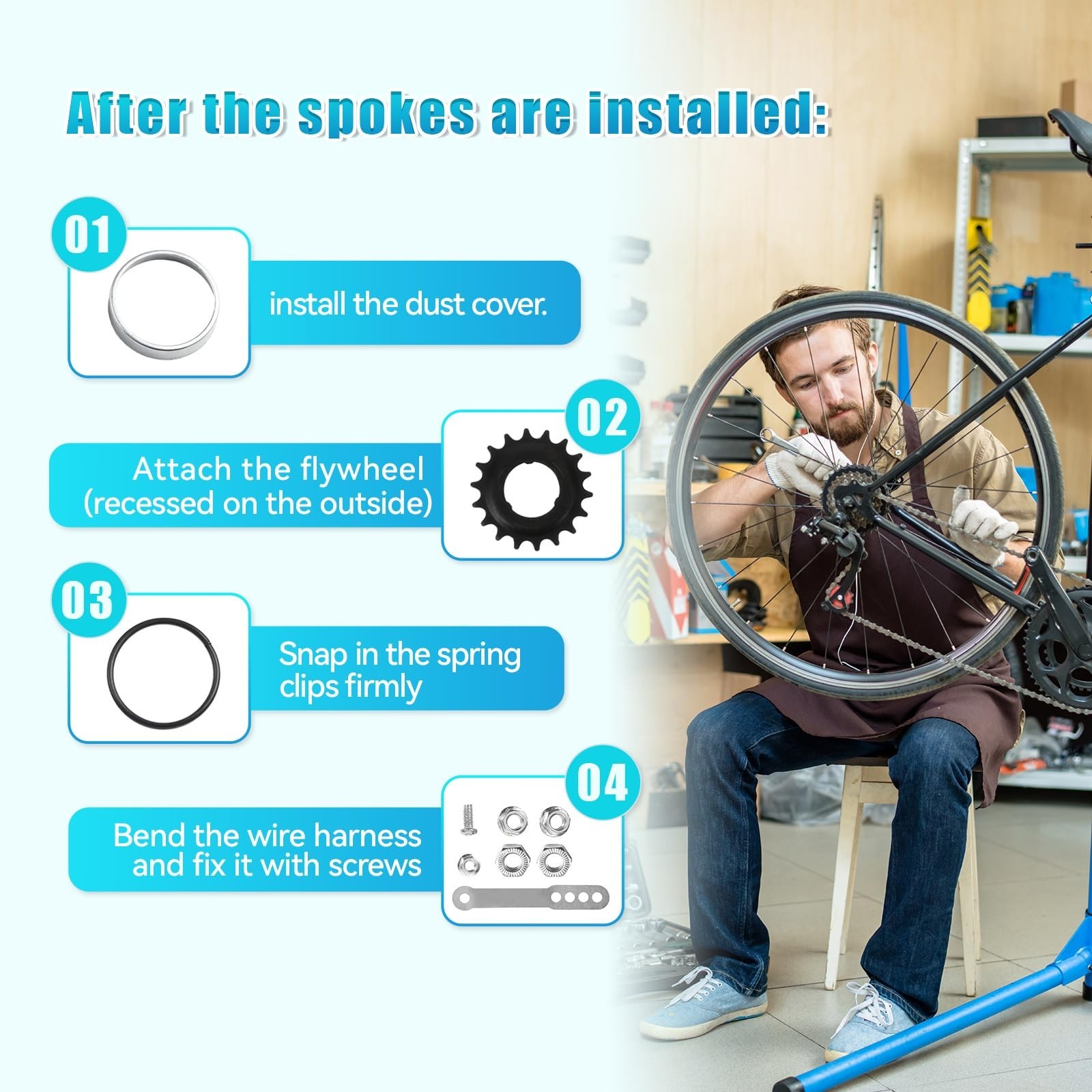 36 Hole Bicycle Coaster Brake Hub – Easy Install Rear Hub for Fixed Gear & MTB