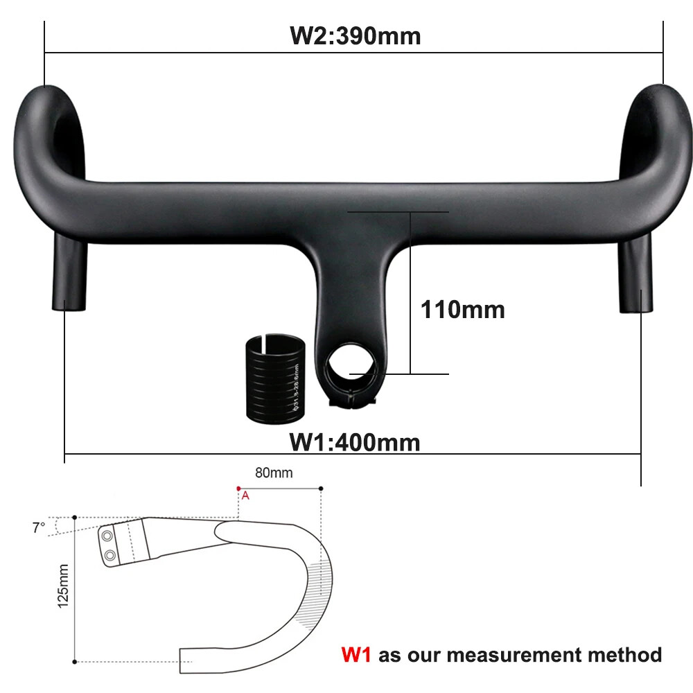Carbon Road Bike Integrated Handlebar Racing Bike Drop Bar Bicycle Accessories