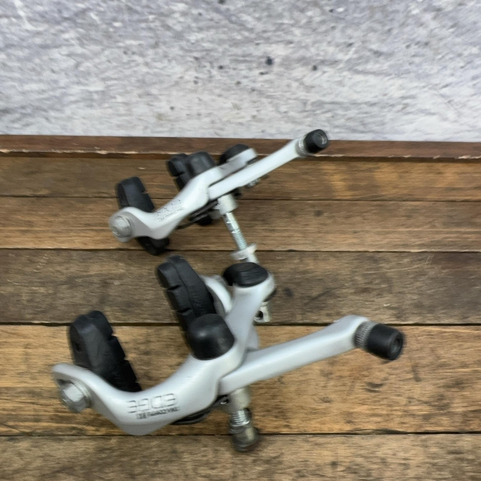 Vintage Dia-Compe EDGE FRS Caliper Brakes Set Silver Side Pull Road Bike Japan