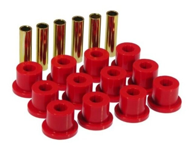 67-87 GM Rear Spring & Shackle Bushings (w/ 1.5in Bushings) – Red