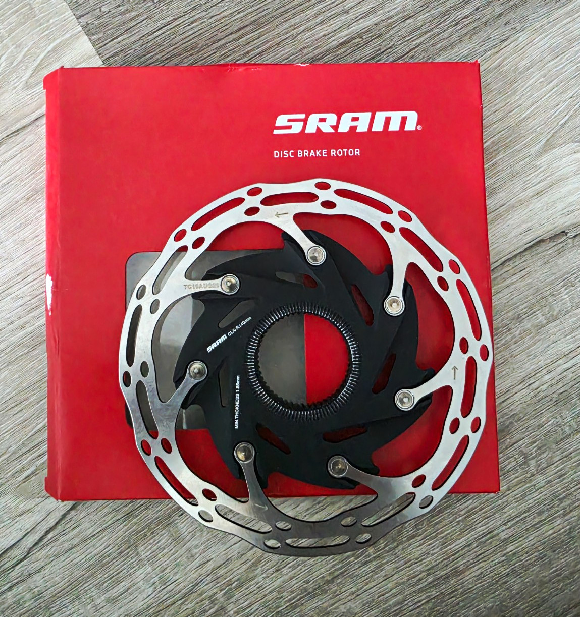 SRAM Paceline Center Lock Rounded Road Disc Brake Rotor 140mm 2.0mm Silver – 140