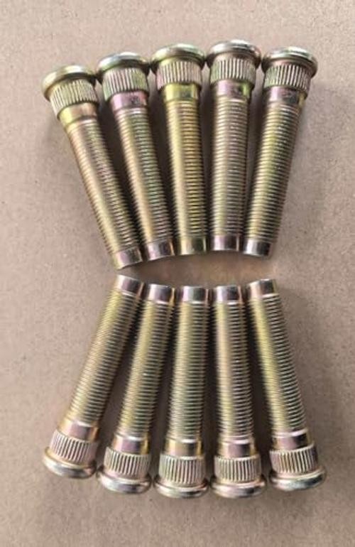 10 PCS 1/2″ Extended Longer Than Stock Wheel Studs 1/2-20 Thread 0.627 in.
