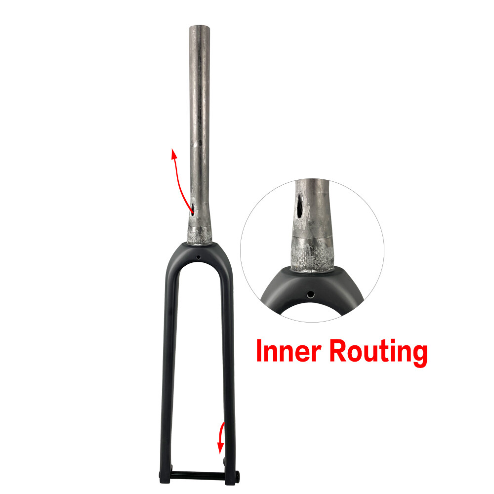 AIRWOLF 700*45C Gravel Carbon Fiber Fork Cyclocross Road Bike Bicycle Rigid Fork
