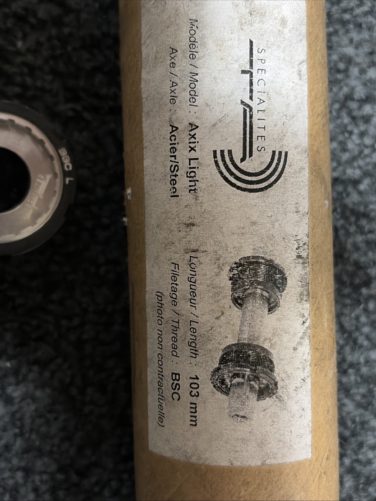 TA Axix Light Steel Bottom Bracket BSA 103mm ISO Square Taper Sealed Bearing