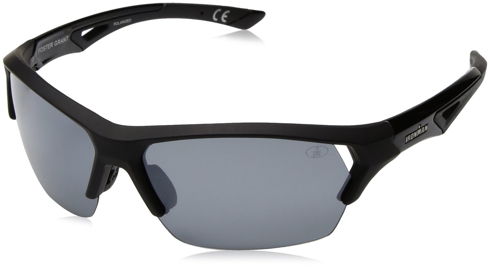 IRONMAN Men’s Excursion Sunglasses Wrap, Black, 63 mm