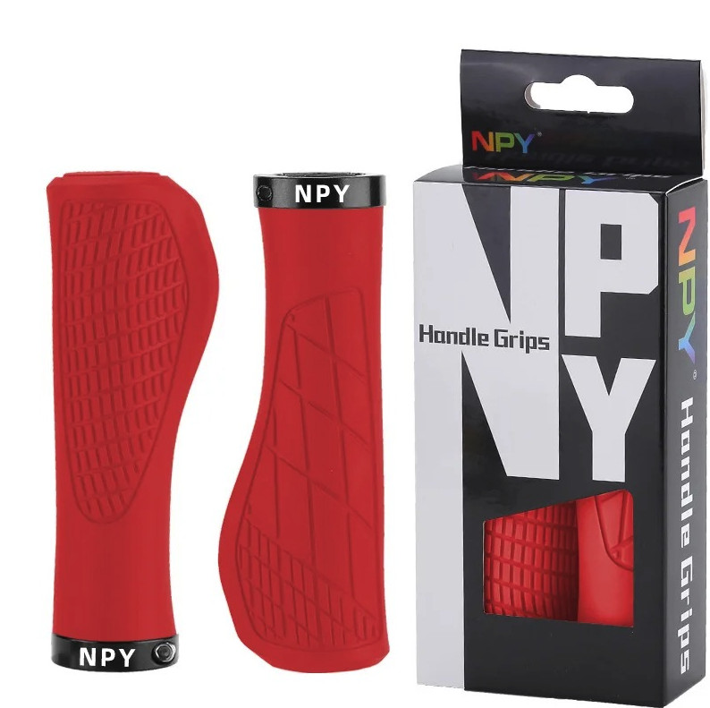 1 Pair MTB Handlebar Grips Lock On Rubber 22.2mm Non Slip Bike Grip – NEW