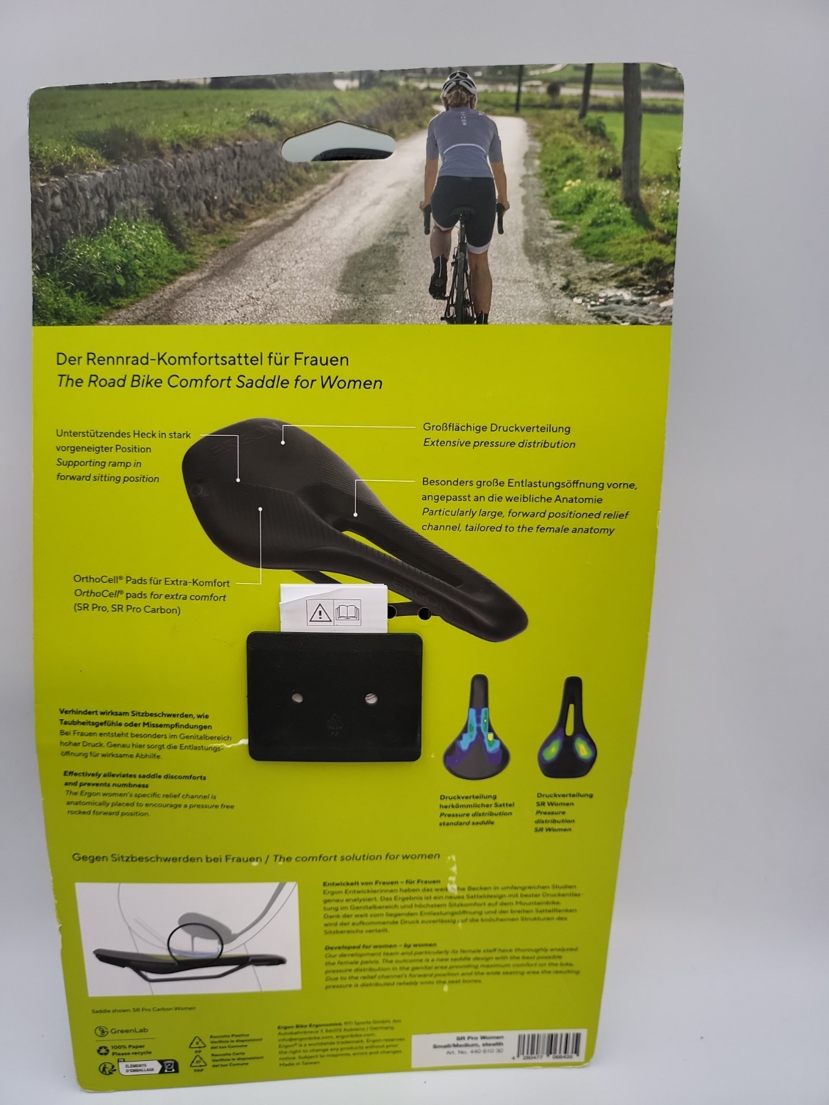 Ergon SR Pro Saddle – Titanox, Black, Women’s, Small/Medium