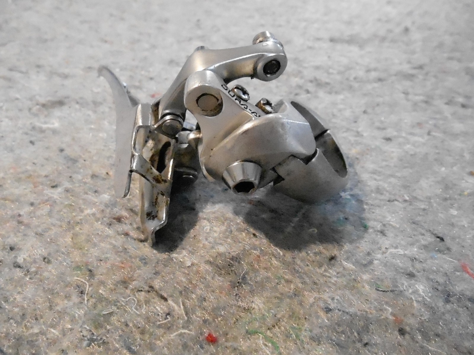 Shimano Dura Ace Double, Braze-On Mount, Bottom Pull Front Derailleur FD-7400.