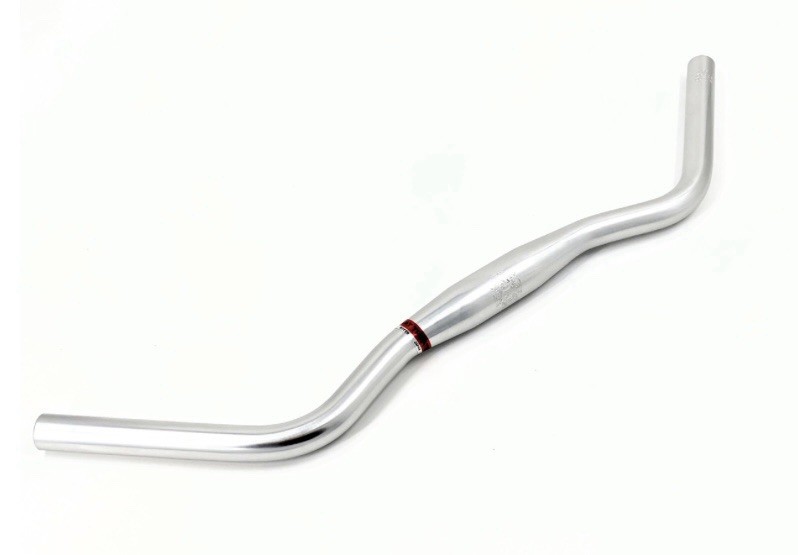 Nitto Jitensha B2522AA-SSB Handlebar | 570mm Width | 31.8mm Clamp | Silver