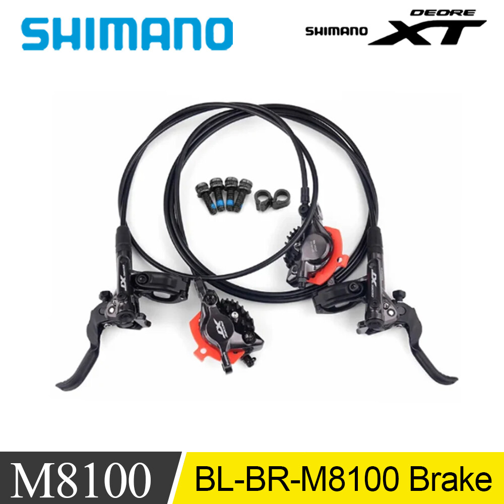 SHIMANO XT BL-BR-M8100 2 Piston Hydraulic Disc Brake Set Left Front/Right Rear