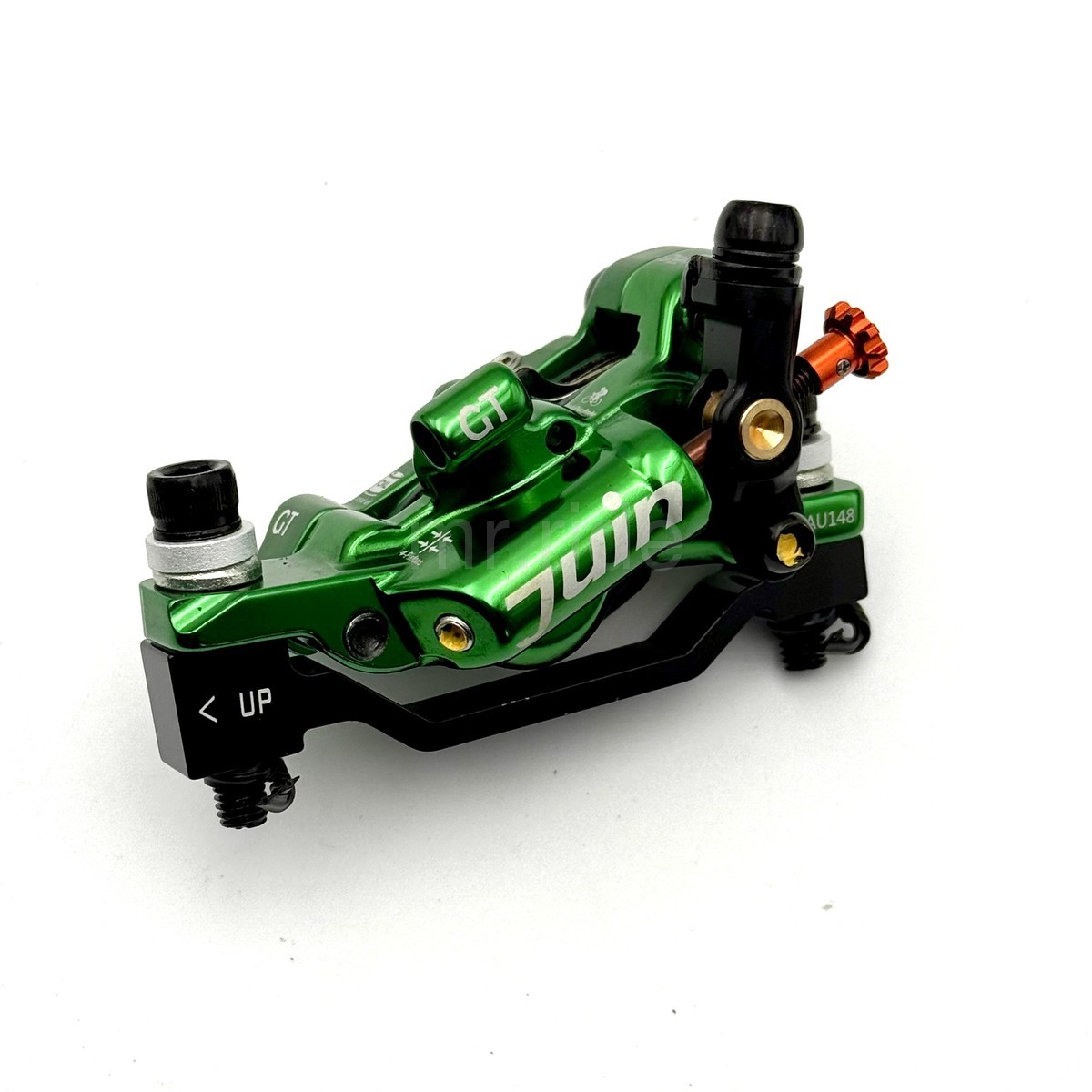 JUIN GTP 4 Pistons Light Hydraulic Road/CX Bike Disc Brake set Caliper Green
