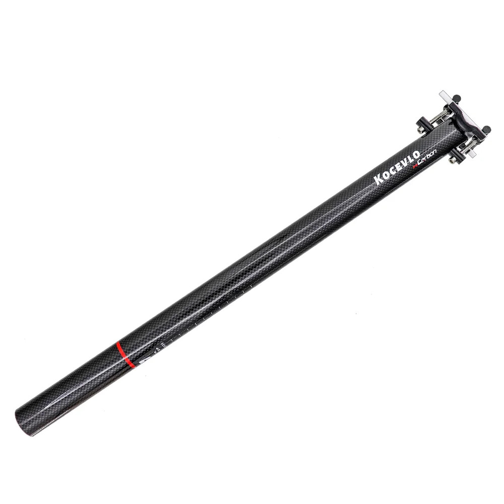 Folding Bike Seatpost 33.9*580mm Carbon Fibre Bicycle Seatpost Glossy Matt