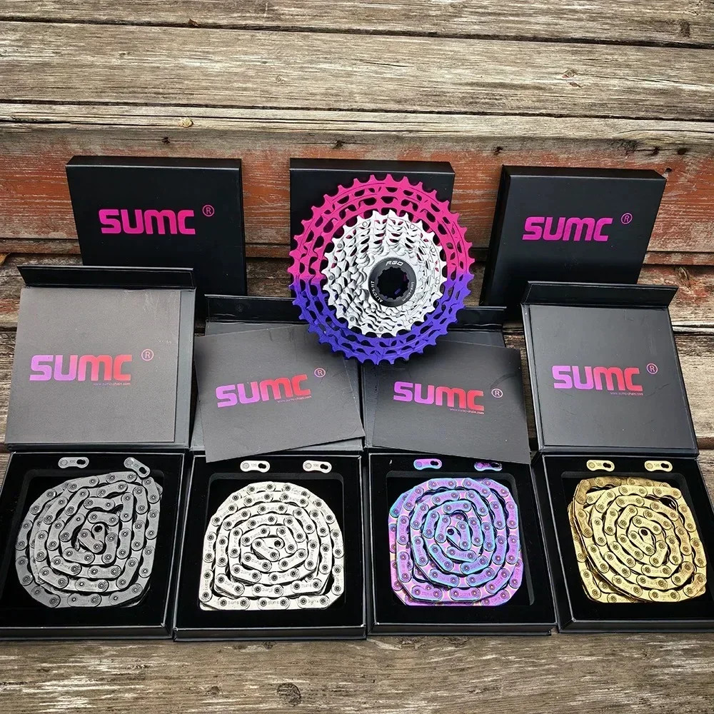 SUMC 12 Speed Bike Chain 126 Links Road Mountain Bicycle Chain for Shimano