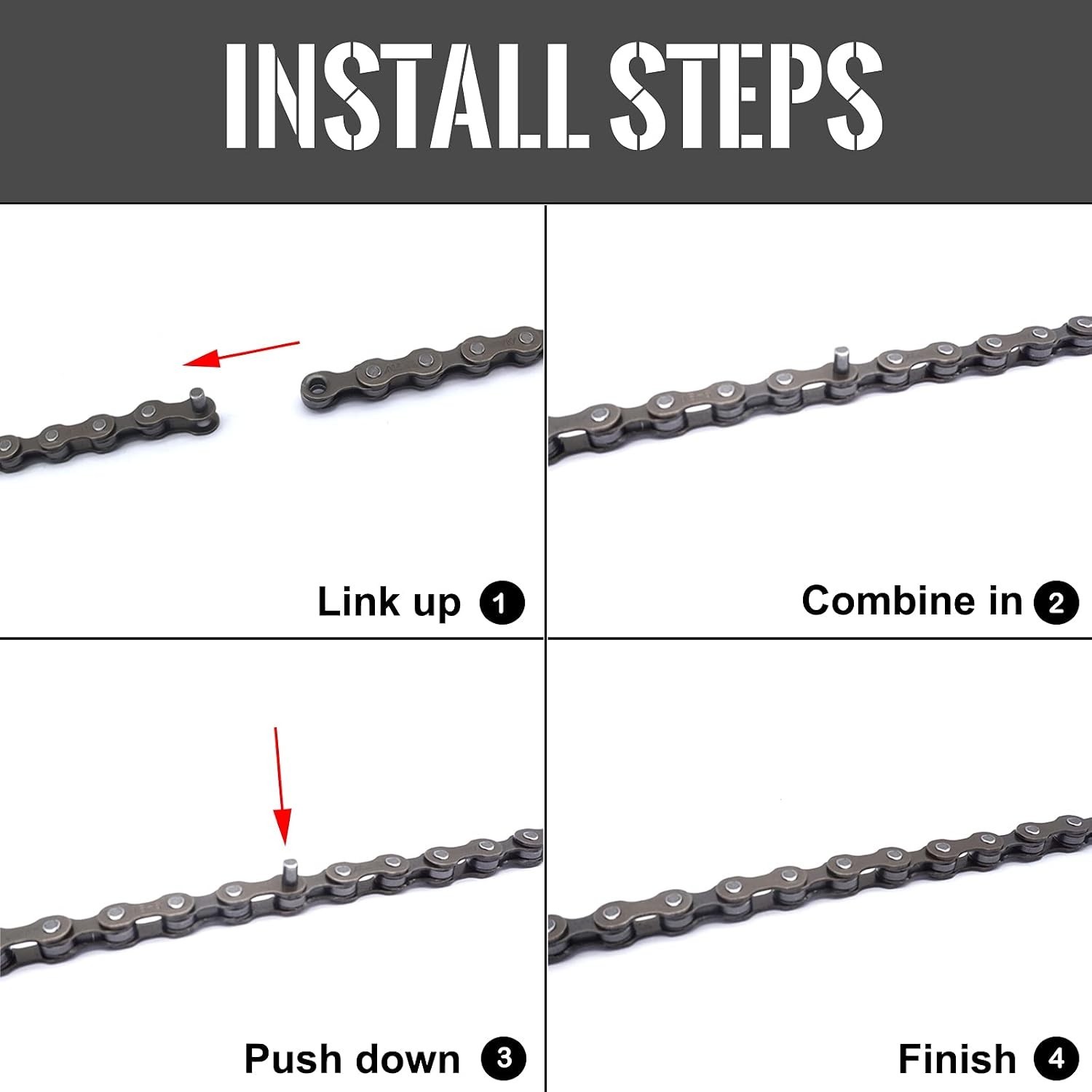 6/7/8-Speed Bike Chain – 1/2×3/32 Inch, High Strength & Smooth Shifting