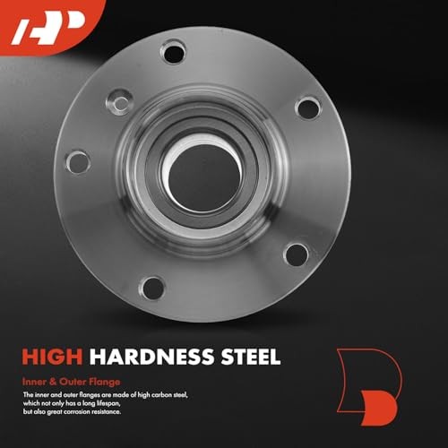 2 x Front Wheel Bearing and Hub Assembly with ABS Ring Compatible with BMW