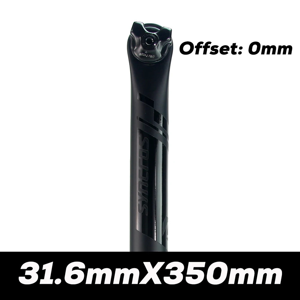 Carbon Cap Mountain/Road Bicycle Seat Post, 27.2mm/30.8mm/31.6mm, 0/20° Offset