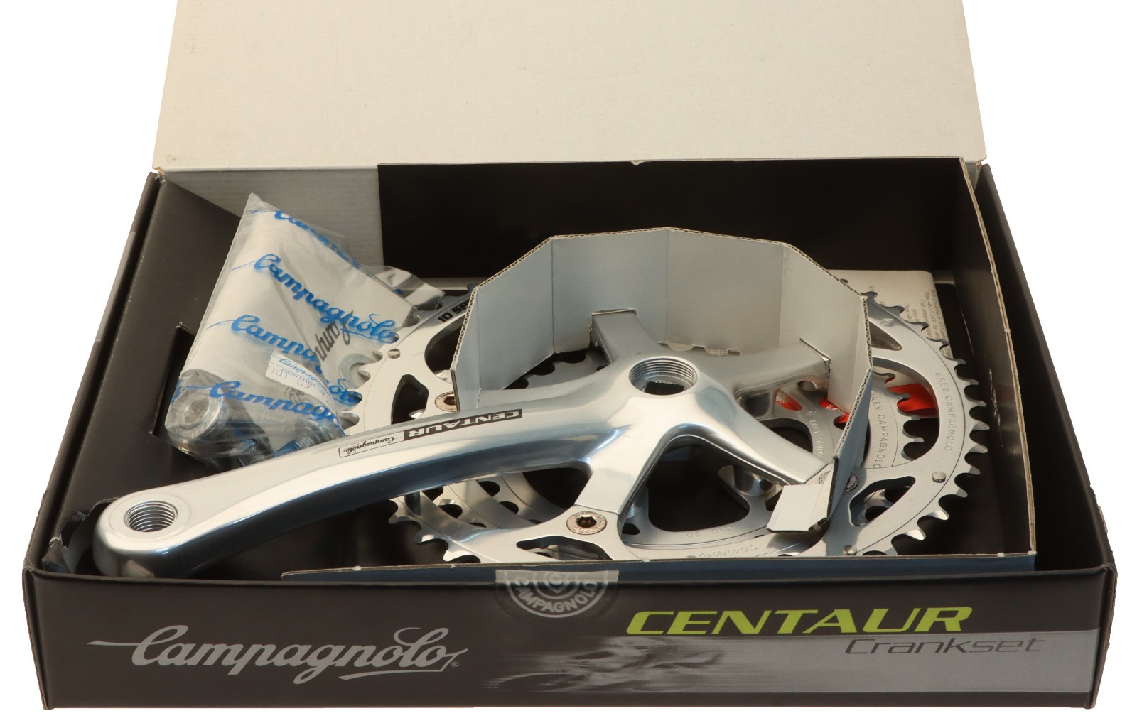 Campagnolo Centaur Triple Crankset 10 Speed 50/40/30T 175mm Silver NOS NEW