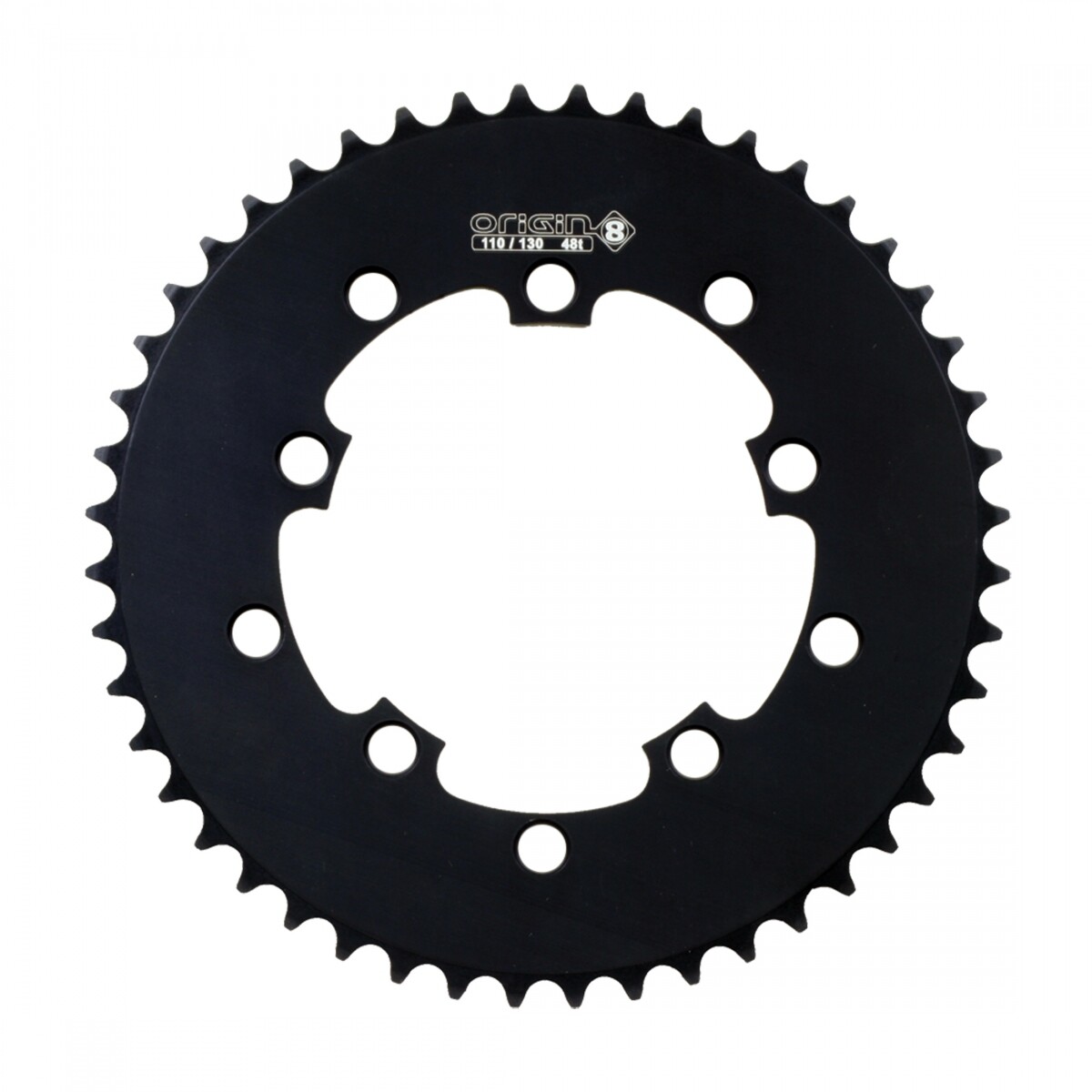 Origin8 Single Speed Chainring 48t 110mm/130 BCD 5-Bolt Aluminum Black