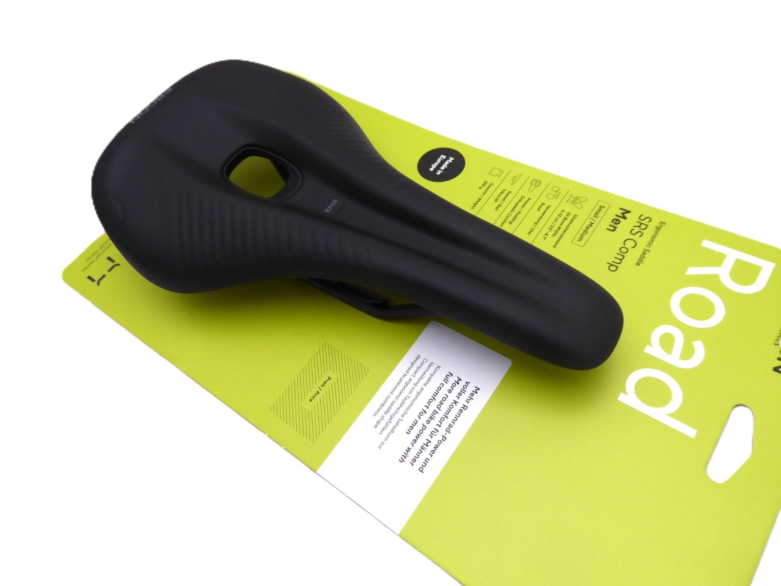 Ergon SRS Comp Saddle – TiNox XP, Black, Men’s, Small/Medium