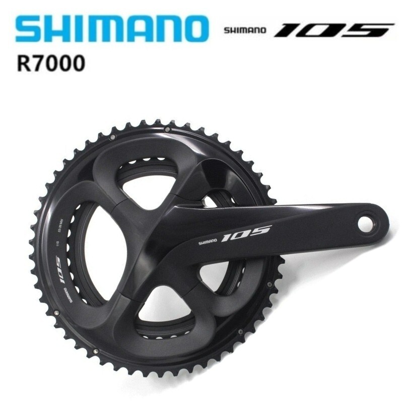 SHIMANO 105 FC R7000 2×11 Speed Crankset Black 50-34T/52-36T 170MM 172.5MM 175MM