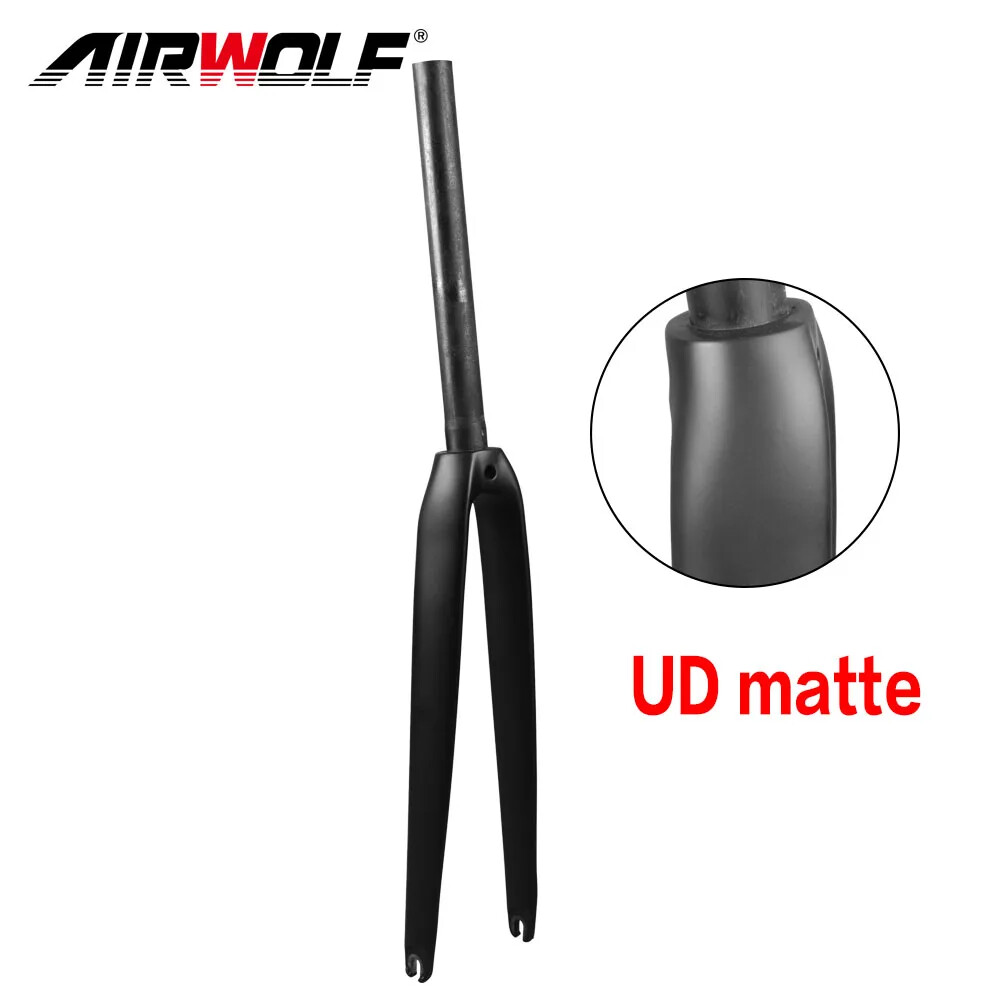 700C Carbon Road Bike Fork V Brake Quick Release 100*9mm Straight Rigid Frok