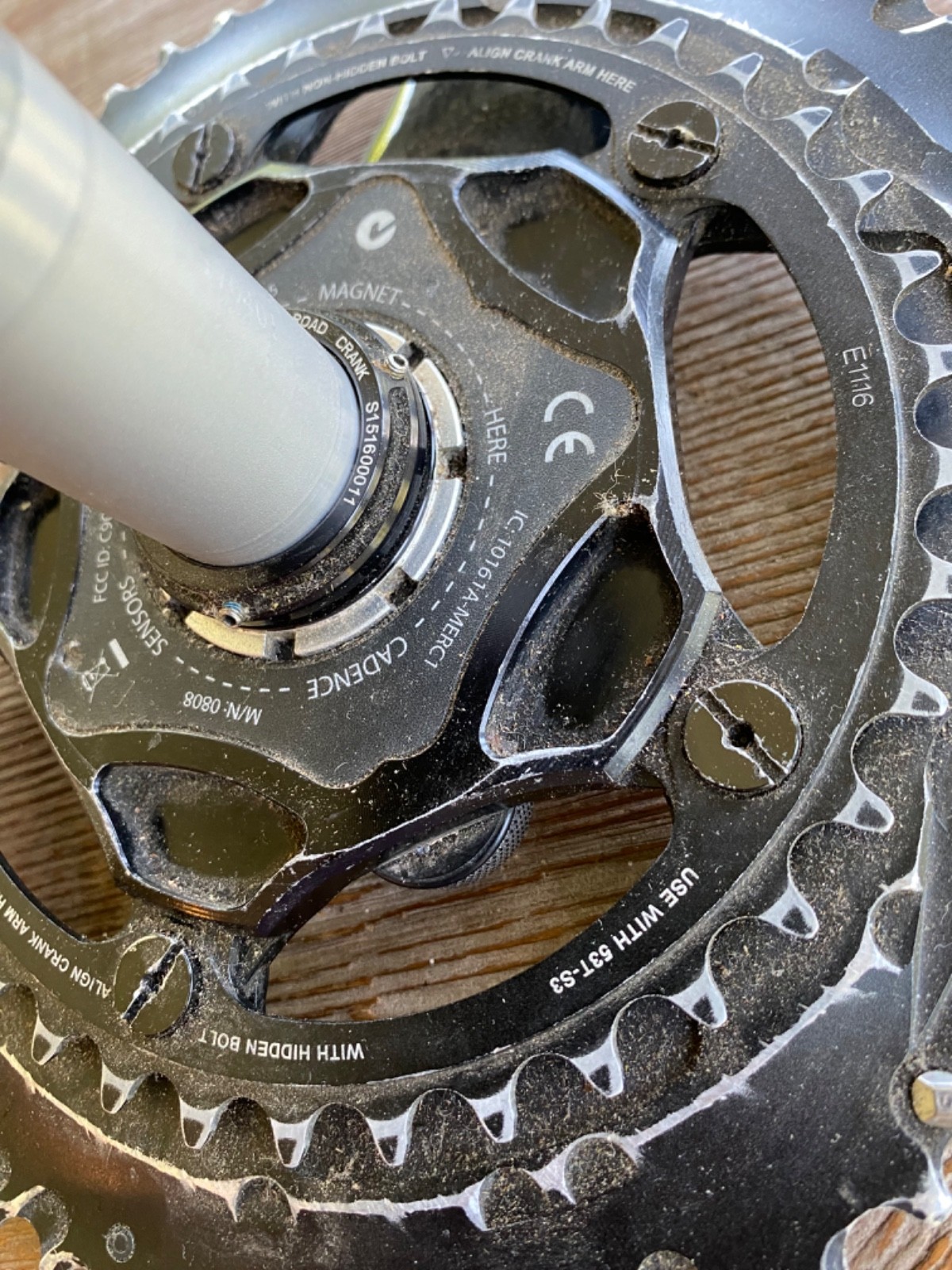 Specialized S-Works 170mm Quarq Power Meter Crankset 53/39 SRAM 130 BCD Carbon