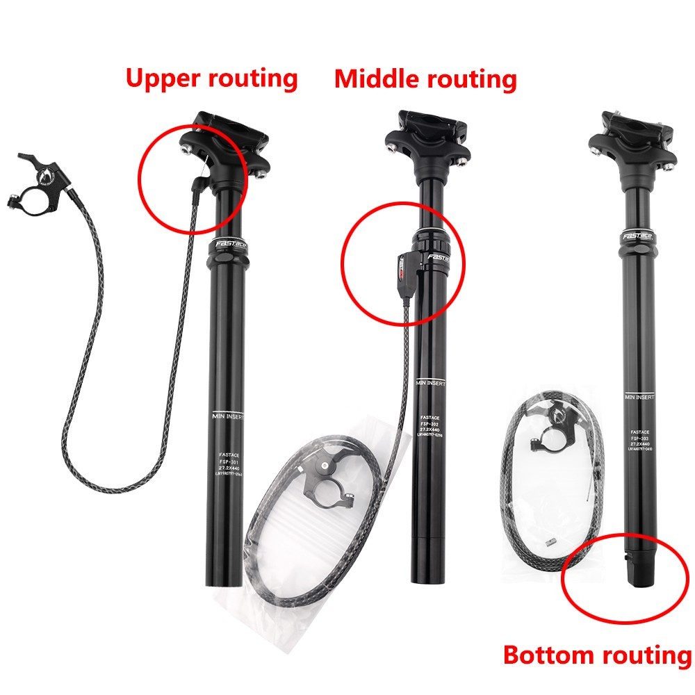 FASTACE Bike Seat Post 27.2 30.9 31.6 440mm Aluminum Alloy MTB Dropper Seatpost