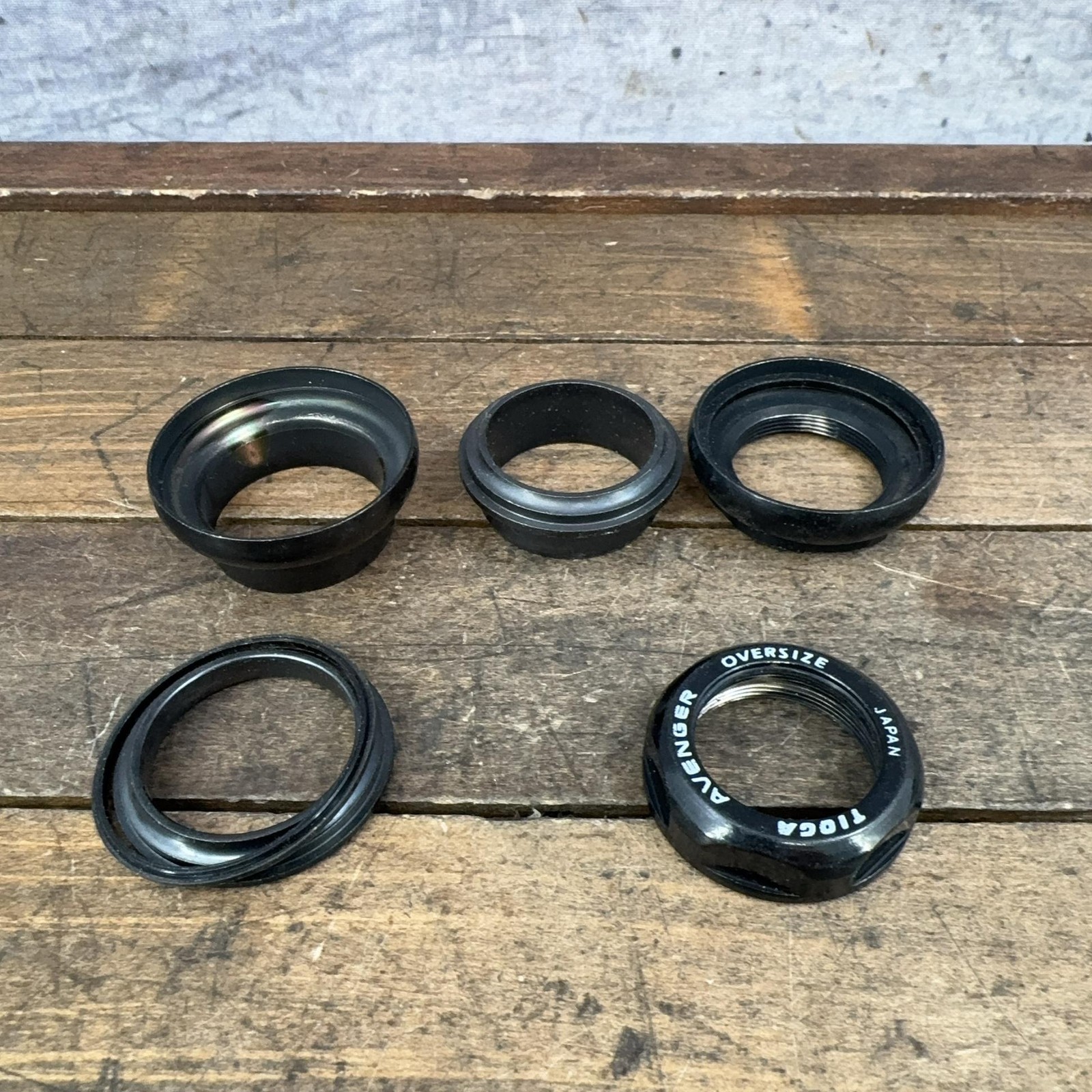 Vintage Tioga Avenger Oversize 1 1/8 Threaded Headset 34mm Black 90s MTB PARTS