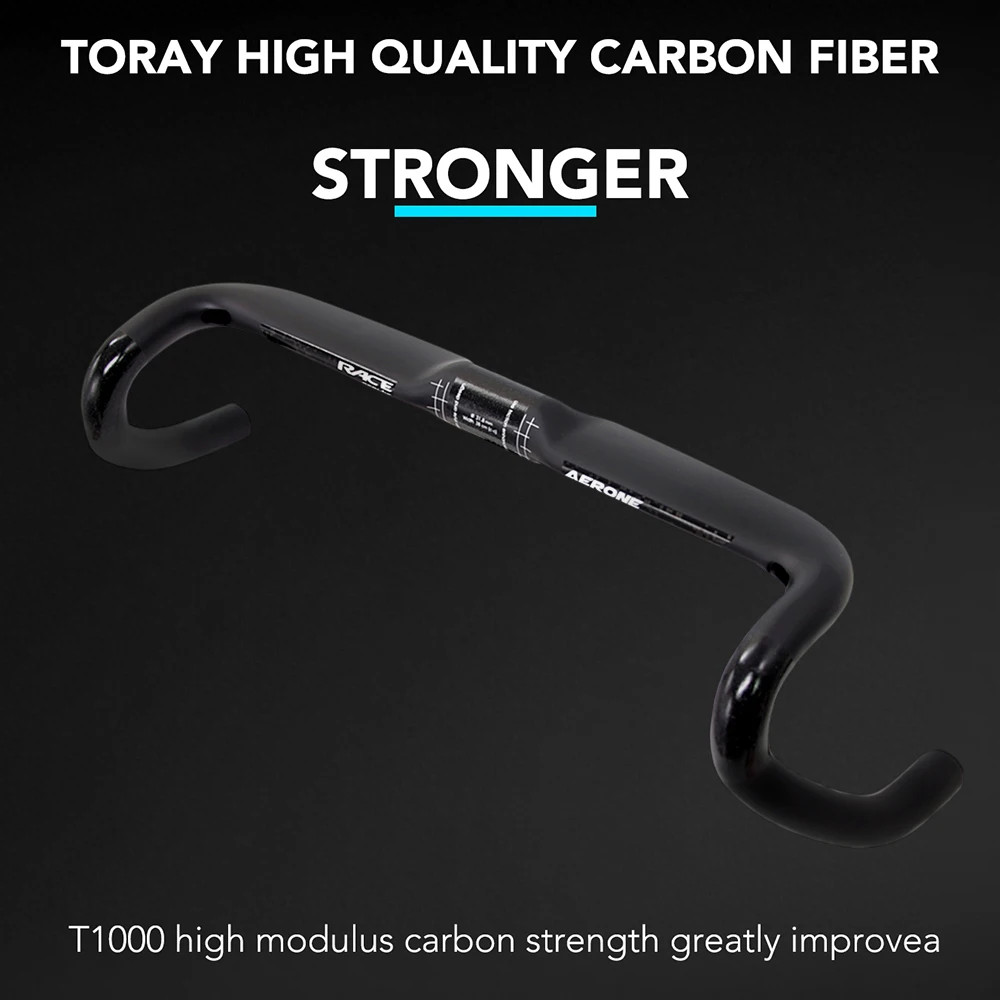 Carbon Aero Gravel Bike Handlebar Full Internal Cable 31.8mm Drop Bar