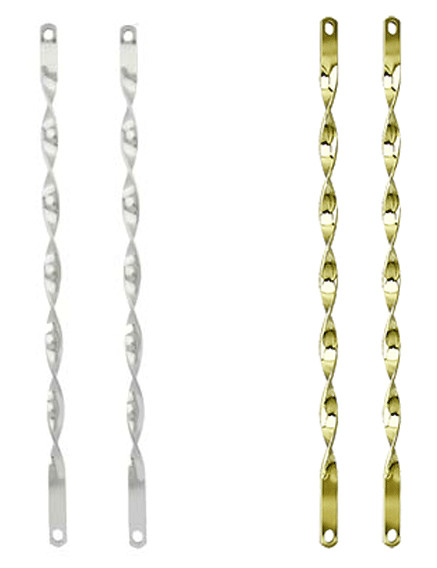 ORIGINAL! 26 TWISTED SPRING FORK BARS IN CHROME OR GOLD,BIKE PARTS.