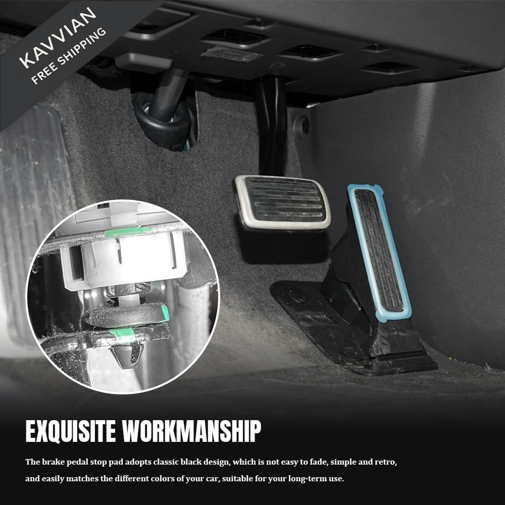 HQRNYP 4PCS Brake Switch Stopper, Pedal Pads, 0.67*0.44 inches,
