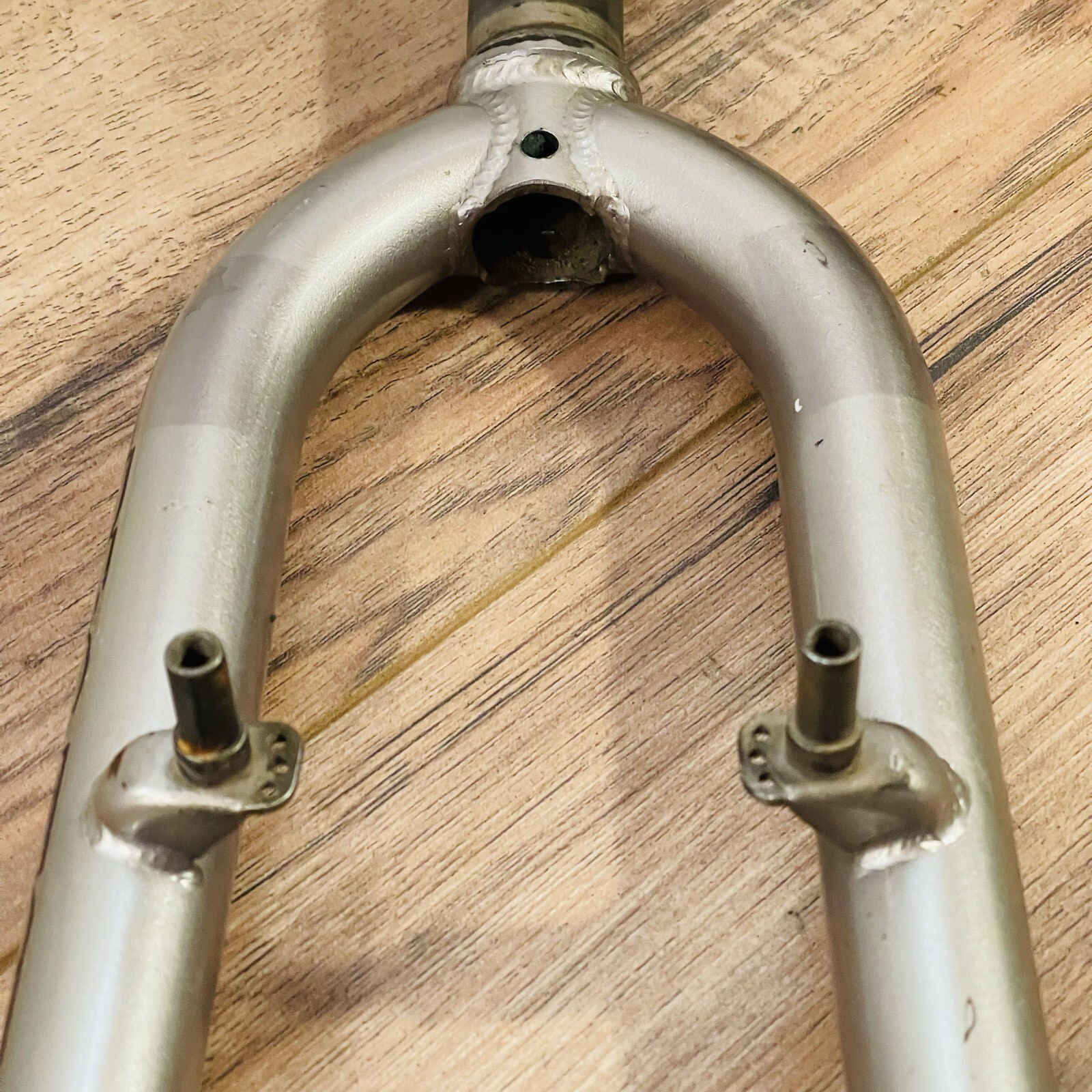 90s Kona Project Two 2 MTB Fork 26 1 1/8 Threaded SHORT 122mm 415mm AtoC Gold