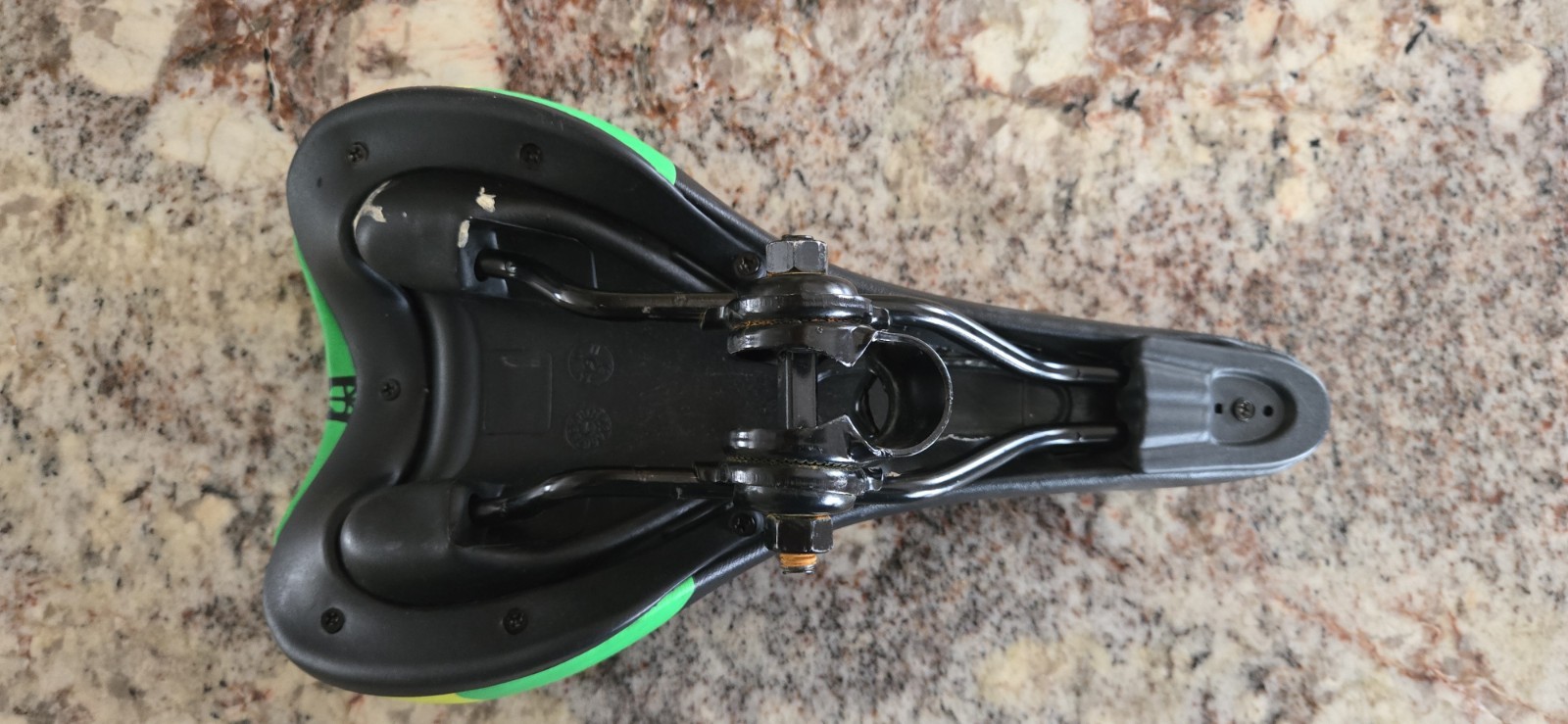 Hiland Bicycle Saddle Black Yellow Green Plastic Synthetic