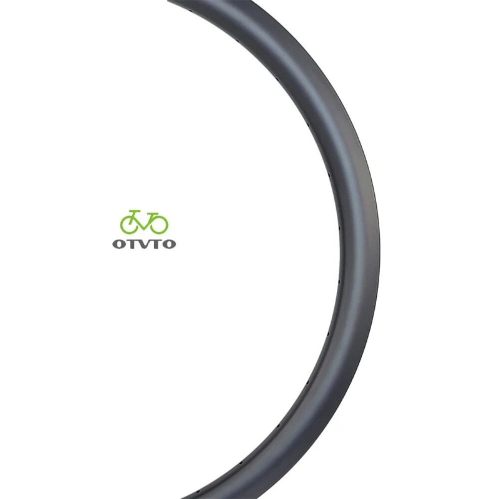 1 Pcs Gravel Carbon Rim 700C 40mm Depth 28mm Width Asymmetry Tubeless Tubular
