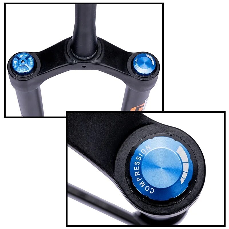 20/26*5.0 Inch Inverted Air Suspension Fork Thru Axle 15*150mm Snow E-bike Fork