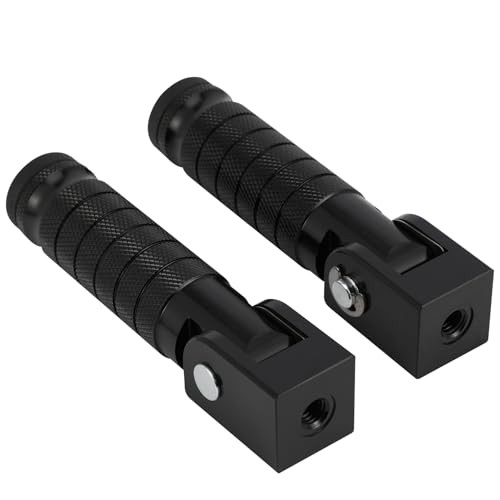 Ridstar Q20 Ebike Passenger Foot Pegs – CNC Black – Black