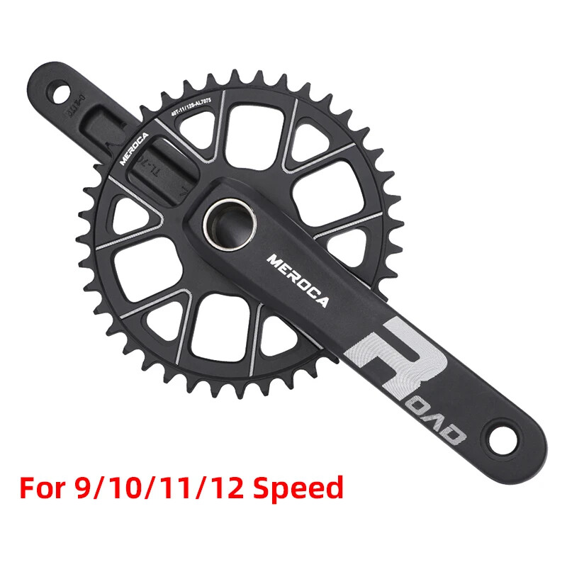 Road Crank 170mm Arm 40T/42T Sprocket Road Bicycle Crankset 9S 10S 11S 12S
