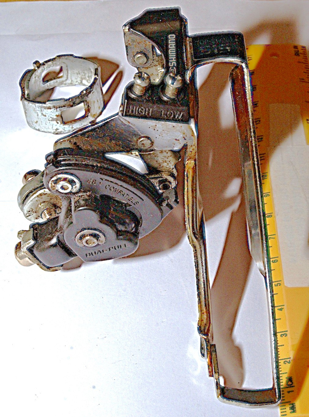 Shimano C050 FD-C051 Front Derailleur 34.9/31.8mm Touring MTB, 3×6/7-Spd for 48T