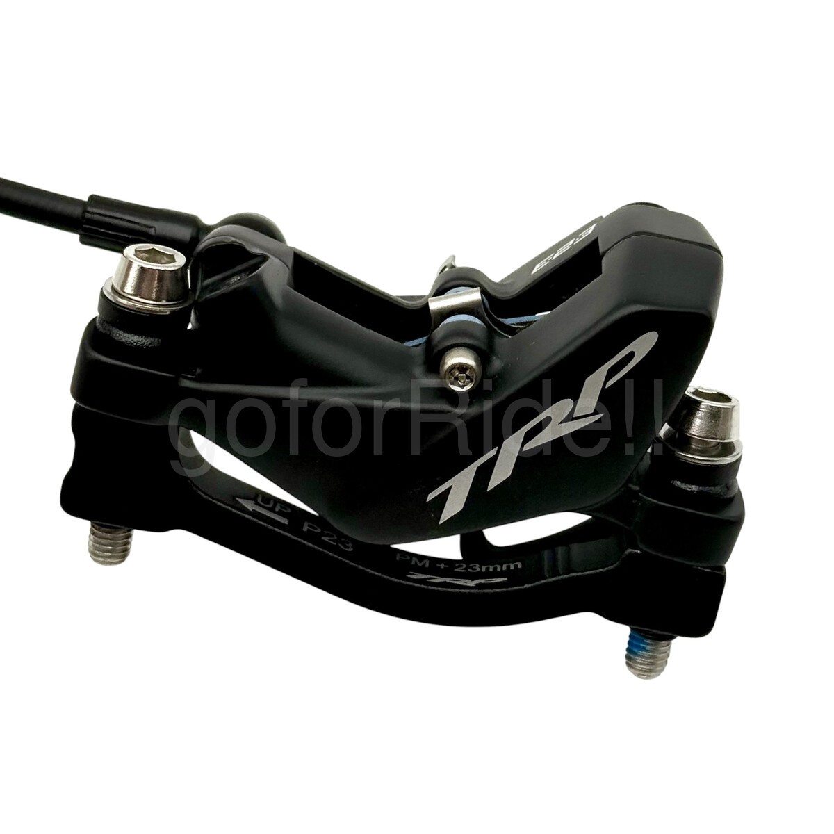 TRP DH-R EVO Hydraulic Disc Brake Set Black 4-Piston w/203 Front+180 Rear Rotors