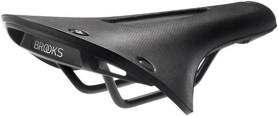 Brooks C19 Carved All Weather Saddle – Black 184mm Width Steel Rails