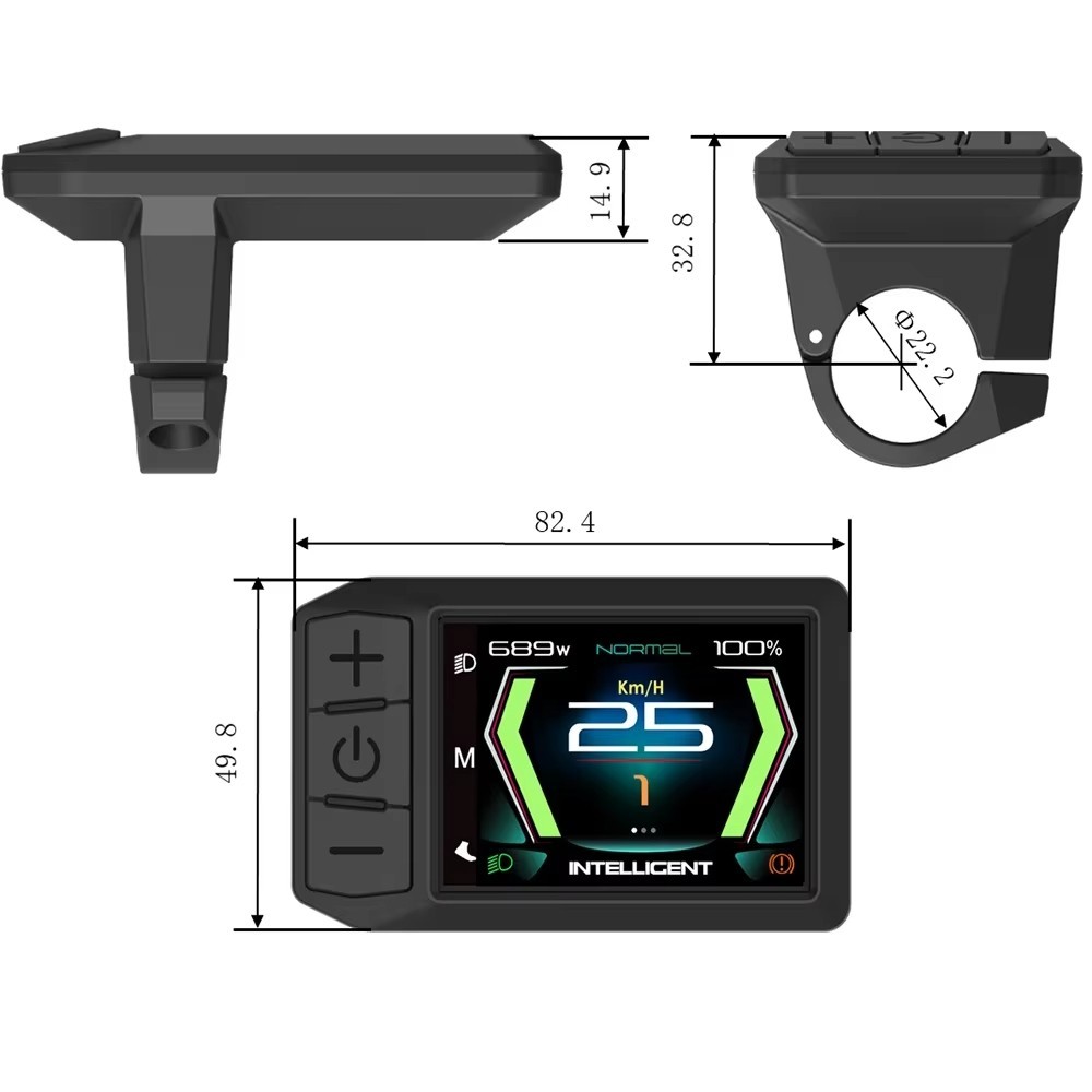 Ebike 600C LCD Display CAN for Bafang M410 M500 M510 M560 M600 M800 M820 Motor