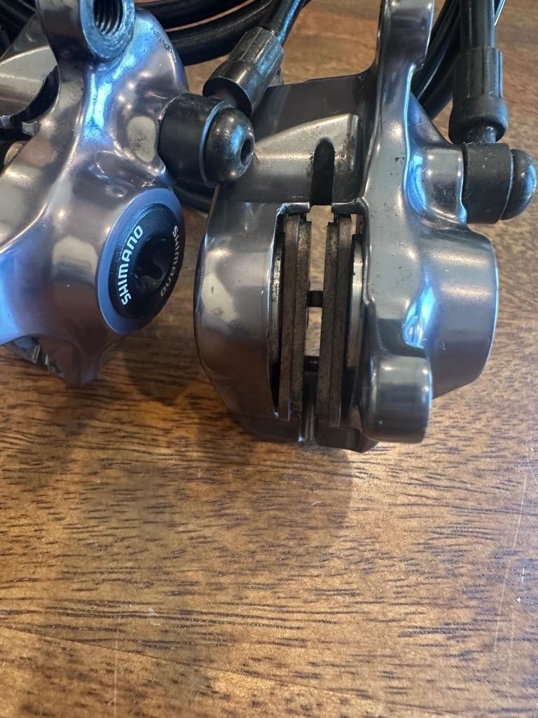Shimano XTR BR-M965 Disc Brake Calipers + Fork & Frame Adapters No Rotors